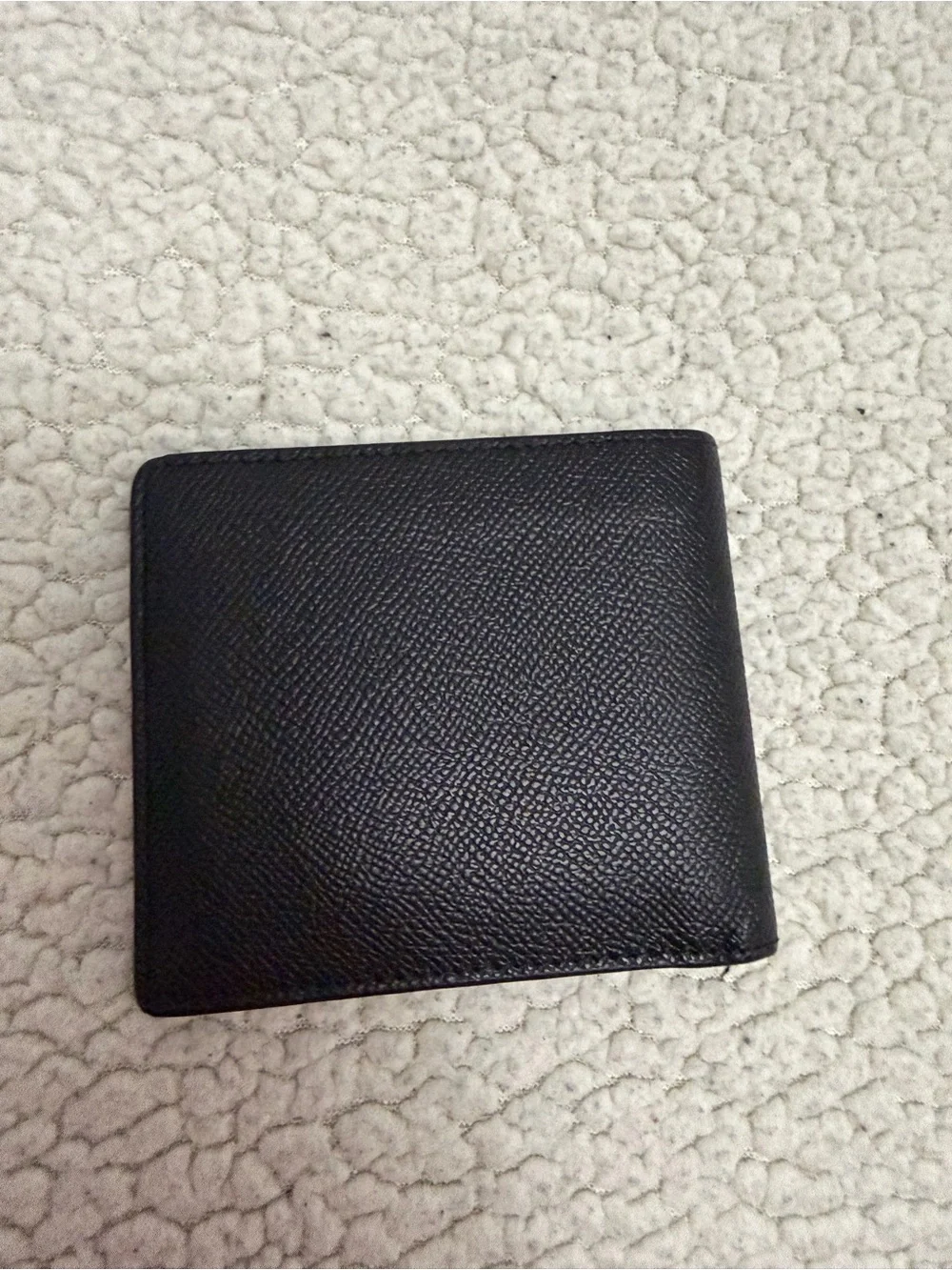 Men's Burberry Black Leather Bifold Wallet